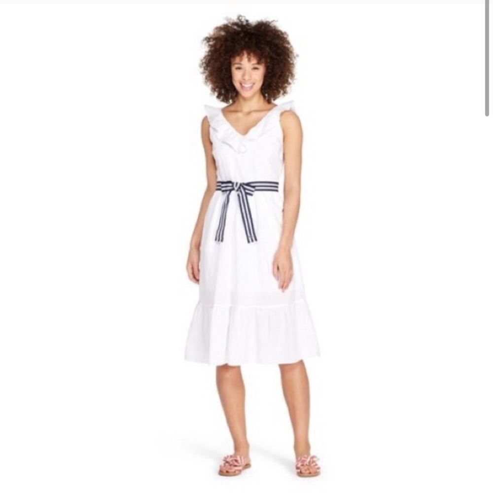Vineyard Vines For Target White Midi Dress. NWOT